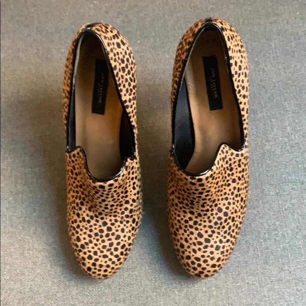 Ann Taylor Cheetah Print Stiletto Heels 8.5